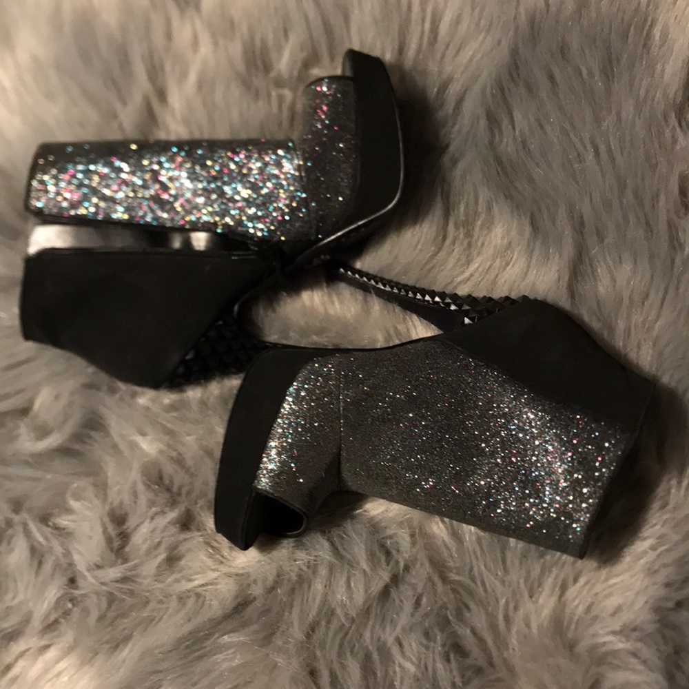 Rachel Roy spike heal open toe platforms 6 1/2